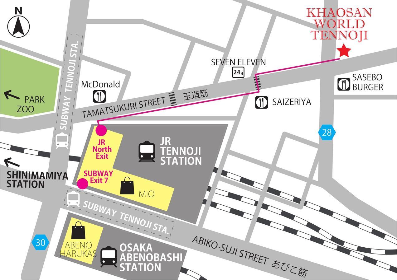 Khaosan World Tennoji Ósaka Exteriér fotografie